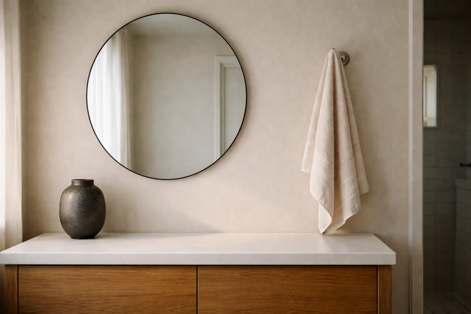 Editorial living room scene for the Living collection.