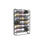 6-Layer storage rack with durable alloy steel construction for socks and underwear storage.