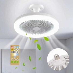 Ceiling Lighting Fan, LED Lamp Air Cooler with 3 Light Settings