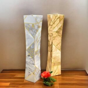 Decorative Wooden Vases, Modern Flower Vases for Home Décor