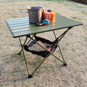 Foldable Picnic Table, Portable Outdoor Camping Table with Bag