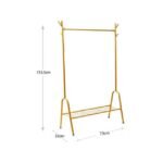 Compact and lightweight coat rack.