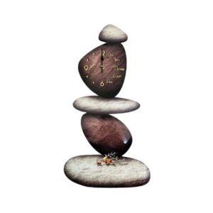 Harmony Stone Decor Clock for Home, Office and Meditation