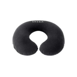 Intex Inflatable Travel Pillow Black Velvet Car Neck Pillow