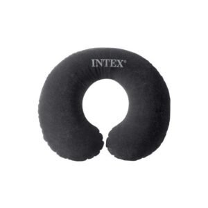 Intex Inflatable Travel Pillow Black Velvet Car Neck Pillow