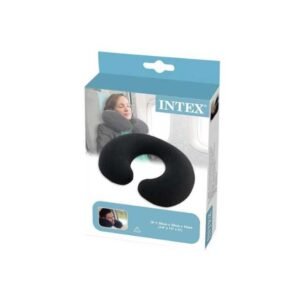 Intex Inflatable Travel Pillow Black Velvet Car Neck Pillow