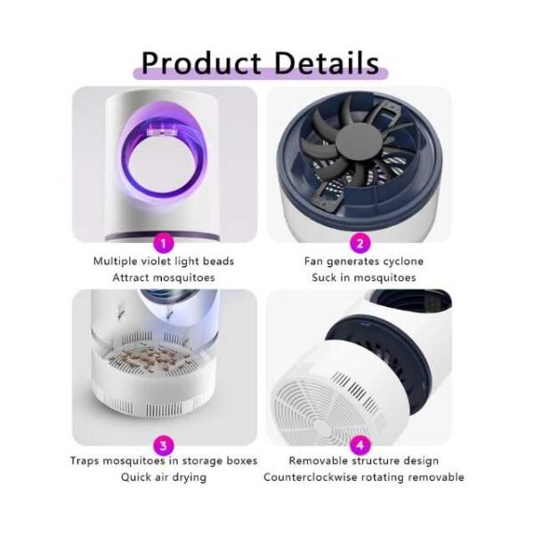 Mosquito killer lamp Easy-to-clean design.