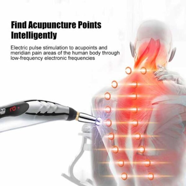 Pulse massage pen promoting overall health with low-voltage therapy.