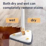 Rotatable floor mop wet and dry cleaning efficient.