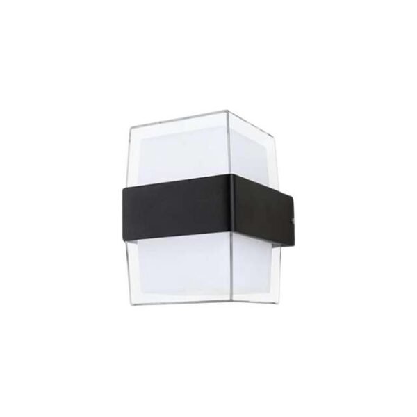 Angular wall light quality aluminum and acrylic materials