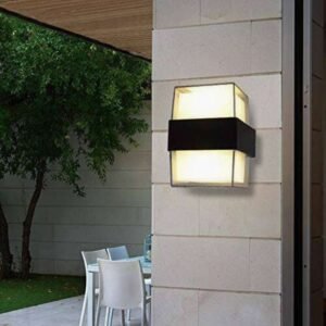 Angular Wall Light Warm LED Outdoor Wall Mounted Lamp