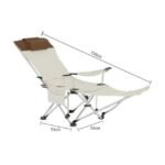 Compact outdoor reclining chair dimensions when folded.
