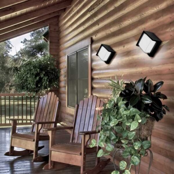 Outdoor Wall Lamps Decorating Patio with Warm Light.