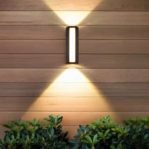 Outdoor Wall Light, 3-Sided Waterproof Wall Lamp, Warm Light