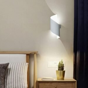 Spiral Wall Lamp, Modern Nordic Wall Light, Warm Bedroom Light