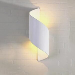 Spiral Wall Lamp, Modern Nordic Wall Light, Warm Bedroom Light