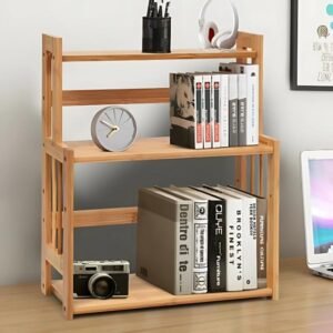 3-Tier Bamboo Spice Rack, Kitchen Jars & Condiment Organizer