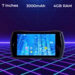 Kidiby F1 tablet with 7-inch screen, 4GB processor, and 3000mAh battery for smooth operation and endless fun.