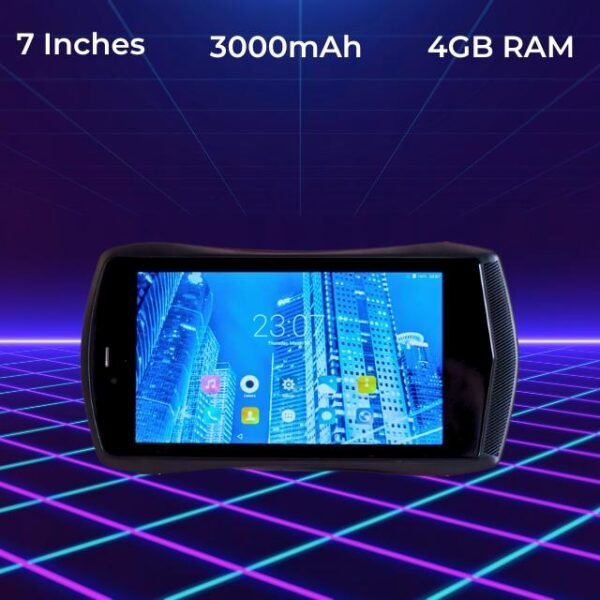 Kidiby F1 tablet with 7-inch screen, 4GB processor, and 3000mAh battery for smooth operation and endless fun.