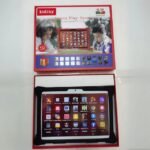 Kidiby G20 tablet unboxed, supports Wi-Fi and interactive learning apps.