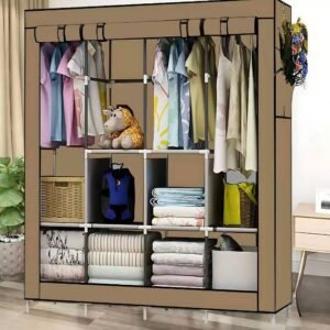 Large Storage Wardrobe for Clothes, Towels & Shoes Organization