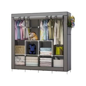 Large Storage Wardrobe for Clothes, Towels & Shoes Organization