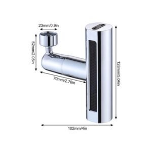 Rotatable Kitchen Faucet with 360° Spray Head, 4 Modes, Filter