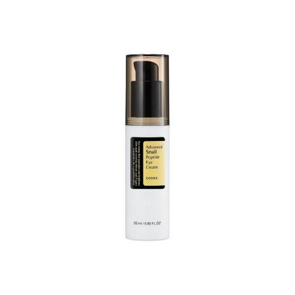COSRX under eye cream in 25ml bottle for dark circles and puffiness.