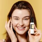 Beautiful skin transformation using COSRX under eye cream for radiant eyes.