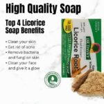 Dr. Davey licorice soap cleanses skin, removes acne, and adds a fresh glow.