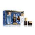 Estée Lauder Radiant Skin Set with micro essence lotion and advanced night repair oils.
