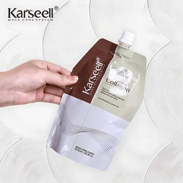 Karseell Hair Treatment Cream 500ml pouch for easy use.