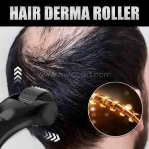 Advanced Hair Derma Roller | 80% Faster Hair & Beard Growth with 600 Titanium Needles