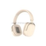 Beige over-ear Green Lion Echo ANC Wireless Headphones with plush ear cushions and adjustable headband, displayed on a simple background for a refined look.