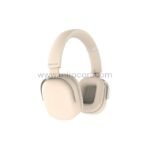 Beige Green Lion Echo ANC Wireless Headphones with soft ear cushions and padded headband, showcased on a plain background for a minimalist appeal.