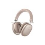 Green Lion Echo Max Bluetooth Headphones in beige with rectangular ear cups and padded headband for long audio sessions and wireless convenience.