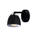 Stylish black wall lamp with a minimalist design.
