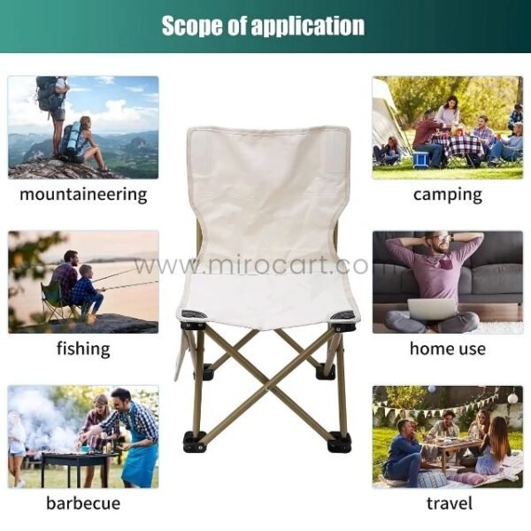 Camping chair at beach, concert and backyard.