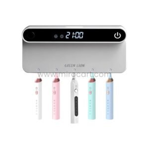 Green Lion UVC Toothbrush Sterilizer with Dryer – 5 Slots, Kills 99.9% Germs Fast