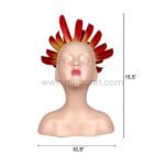 Visual dimension chart for Innocent Flame Resin Sculpture — height 15.5", width 10.5".