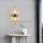 Modern Cascade Wall Light in a minimalist entryway with clean, modern decor.