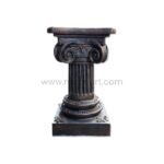 A single Roman pillar with ornate detailing, displayed cleanly against a white background to highlight its craftsmanship.