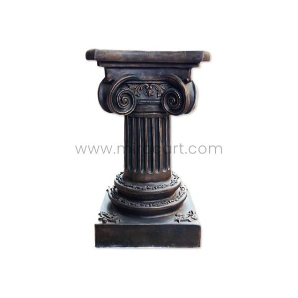 A single Roman pillar with ornate detailing, displayed cleanly against a white background to highlight its craftsmanship.