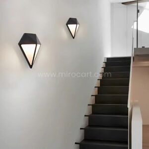 Diamond Wall Light – Warm LED Glow, IP65 Waterproof for Gardens, Hallways & Bedrooms