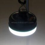 Rechargeable LED Camping Lantern illuminating a dark outdoor area.