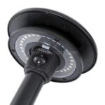 Top-down view of LED head with built-in motion sensor on the solar pathway light.